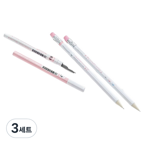 일상속반짝 파스텔 샤프세트, 핑크, 3세트