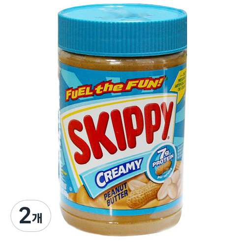 스키피 땅콩버터 크리미 462g, 2개