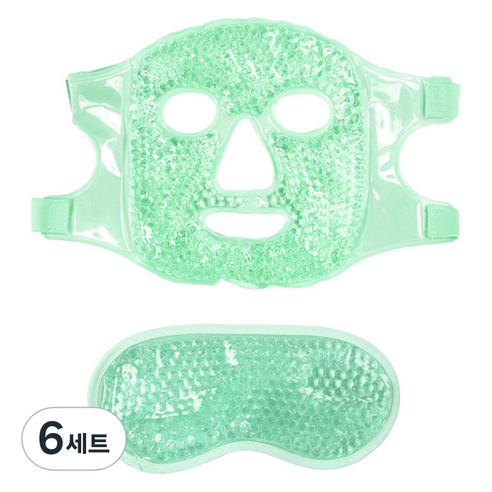 탑피아 시원한 쿨 안대 그린 세트, 6세트
