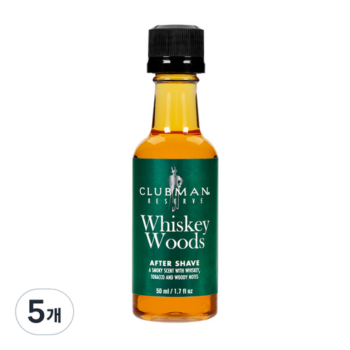 클럽맨리저브 위스키 우즈 에프터쉐이브, 50ml, 5개