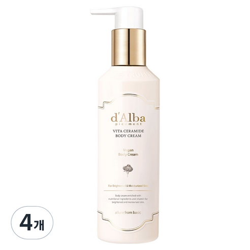 달바 비타 세라마이드 바디 크림, 270ml, 4개