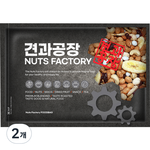 견과공장 프리미엄 너트믹스, 800g, 2개