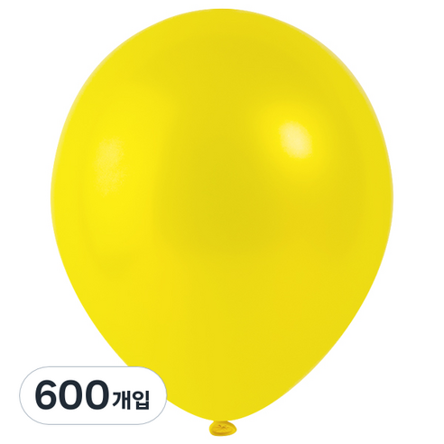 파티팡 풍선 라운드 30cm, 펄 옐로우, 600개입