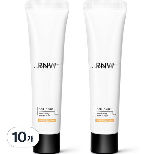 알엔더블유 고보습 더케어 너리싱 핸드크림 튜브 머스크향, 10개, 35ml