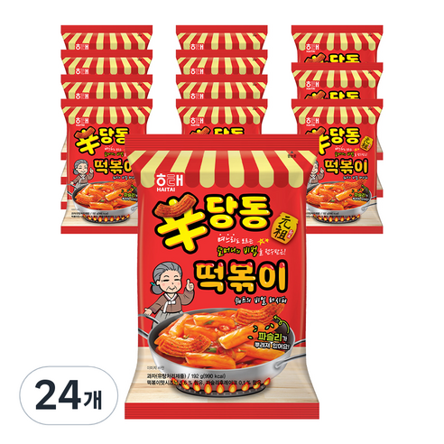 해태제과 신당동 떡볶이 과자, 192g, 24개