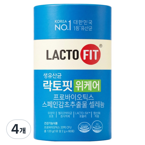 락토핏 위케어 60p, 120g, 4개