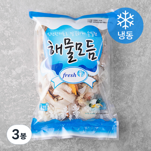 해물모듬 (냉동), 500g, 3봉