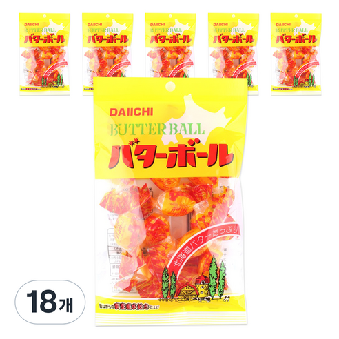 다이이치 버터볼 캔디, 90g, 18개