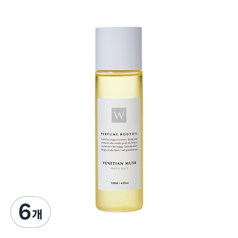 화이트센트 향기좋은 모이스처 마사지 바디오일 베네치안머스크, 120ml, 6개