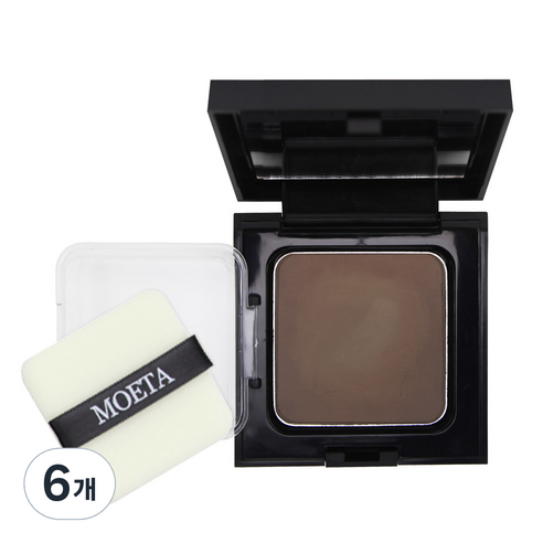 모에타 헤어 쉐도우 흑채 12g, 갈색, 6개