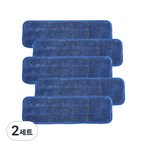 에이클린 극세사 밀대용 리필패드 블루 고급 루프, 2세트