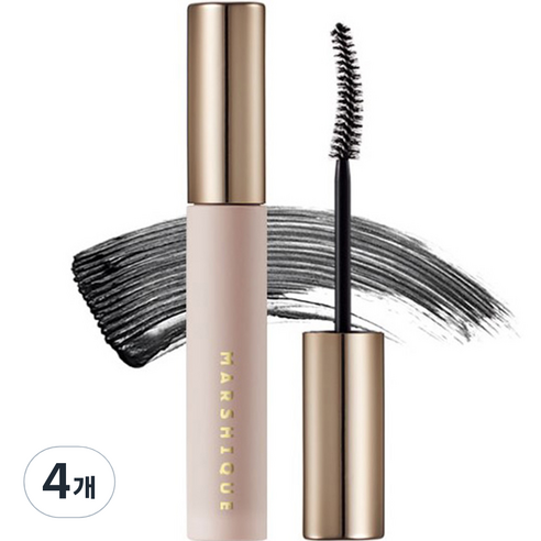 마르시끄 인리치드 워셔블 영양 마스카라 7g, 블랙, 4개
