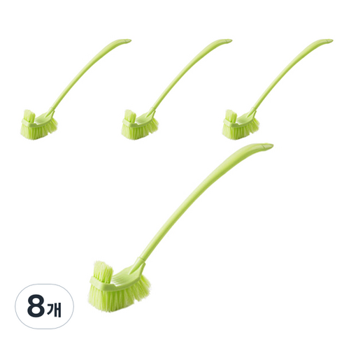 블럭마트 라운드 변기솔, 그린, 8개