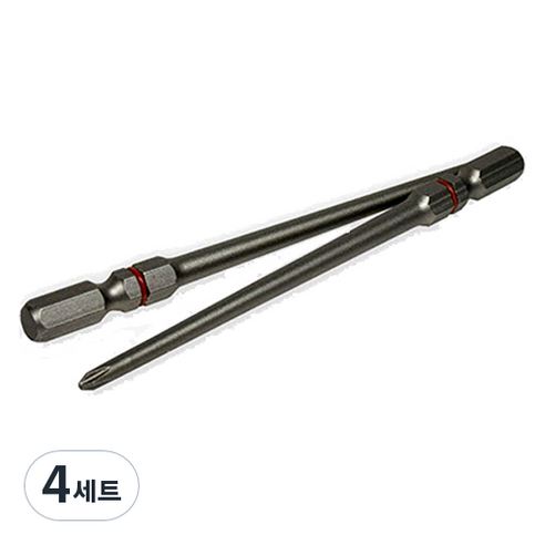 블랙불 쿠션링 임팩용 ph1 드릴 비트 2p 세트 100mm 2BT1-100, 4세트