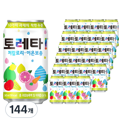 토레타 이온음료, 340ml, 144개