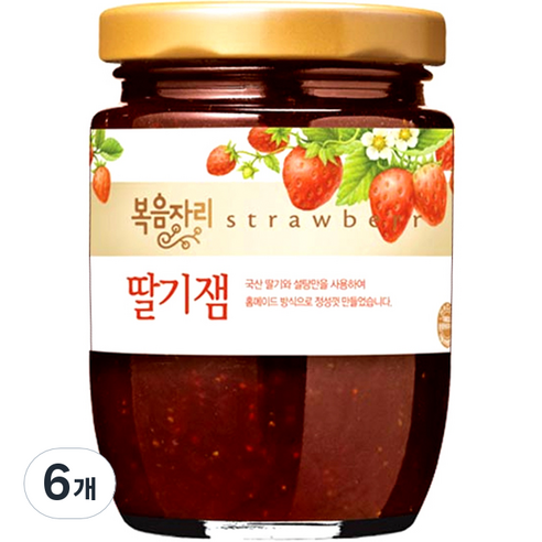 복음자리 딸기잼, 230g, 6개