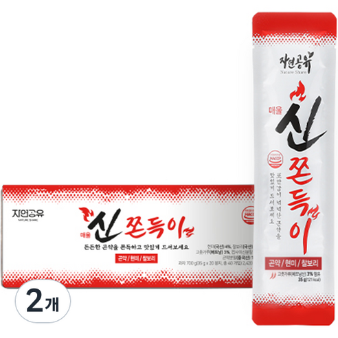 자연공유 매울신 쫀드기, 700g, 2개