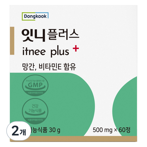 동국헬스케어홀딩스 잇니플러스 망간 비타민E 30g, 60정, 2개