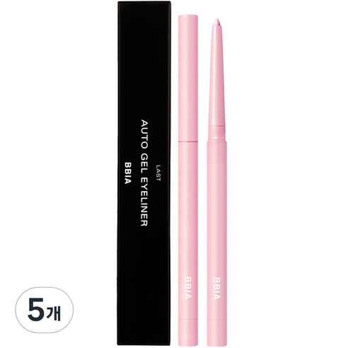 삐아 라스트 오토 젤 아이라이너 0.3g, 17 핑크 쿼츠, 5개