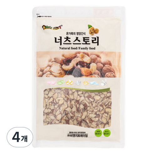 너츠스토리 아몬드 슬라이스, 4개, 400g