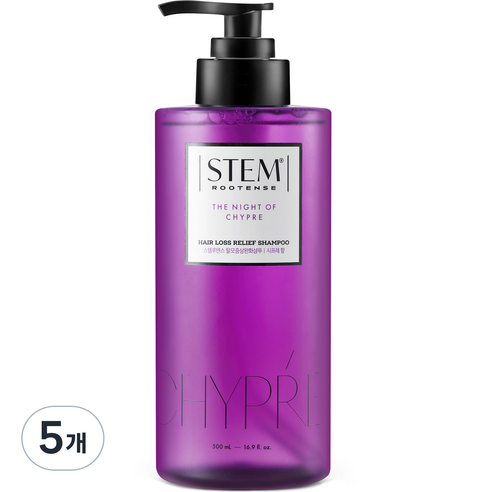 케라시스 스템루텐스 탈모증상완화 샴푸 더 나잇 오브 시프레향, 5개, 500ml