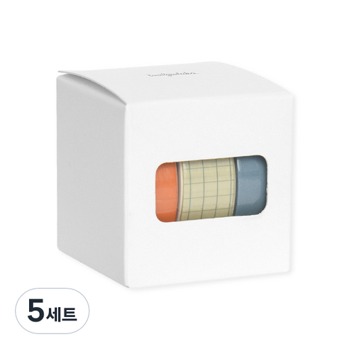 왈가닥스 아르떼 마스킹 테이프 플랜 15mm x 10m 3종 세트, Beach sunset, 5세트