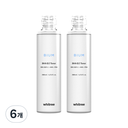 화이트리 비움 바하 0.5 토너, 6개, 200ml