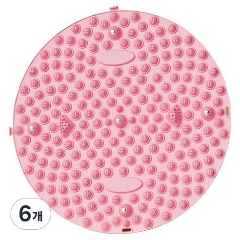 비투윈 시원한 발지압 마사지 패드 35cm, 6개, 핑크