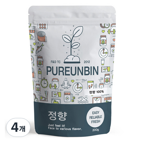 푸른빈 정향 클로브, 200g, 4개