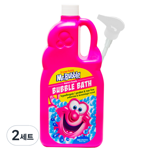 미스터버블 오리지널 버블바스 1060ml + 펌프 세트 펌프헤드 랜덤발송, 2세트