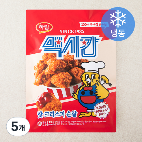 맥시칸 핫크리스피 순살 (냉동), 350g, 5개