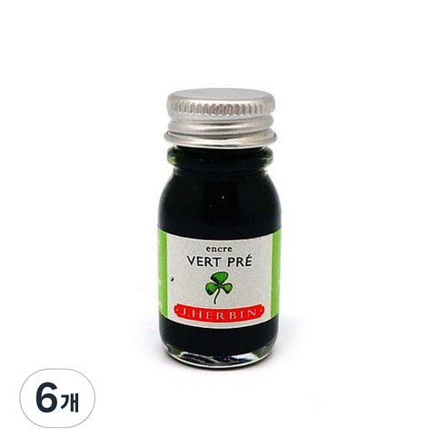 제이허빈 미니잉크10ml, 31 베르뿌레 라임그린, 6개