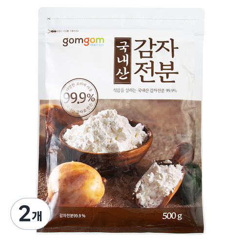 곰곰 국내산 감자 전분, 500g, 2개