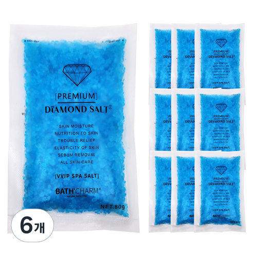 바스참 다이아몬드 솔트 민트, 800g, 6개