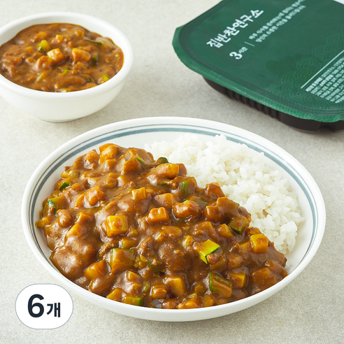 집반찬연구소 한우 야채 카레, 300g, 6개