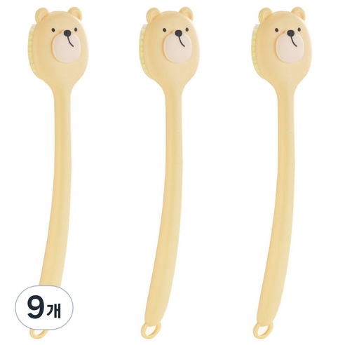 알로데 베어 바디 브러쉬, 옐로우, 9개, 1개입