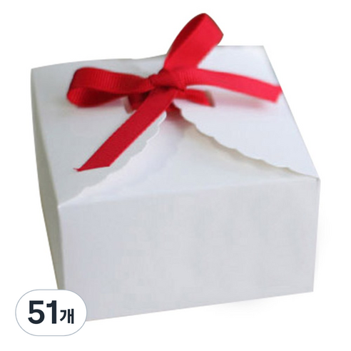 레이스 컬러박스 소, 화이트, 51개