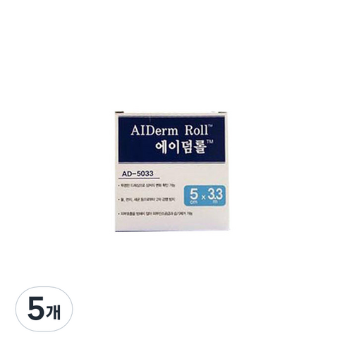에버레이드 에이덤 롤 5cm x 3.3m, 5개