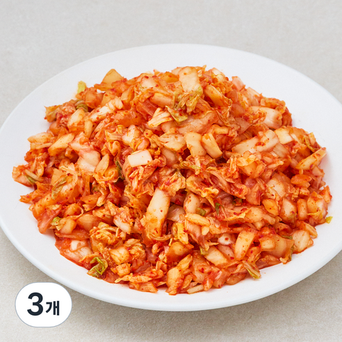 정담은김치 간편 볶음밥용 신영 슬라이스 맛김치, 1.5kg, 3개