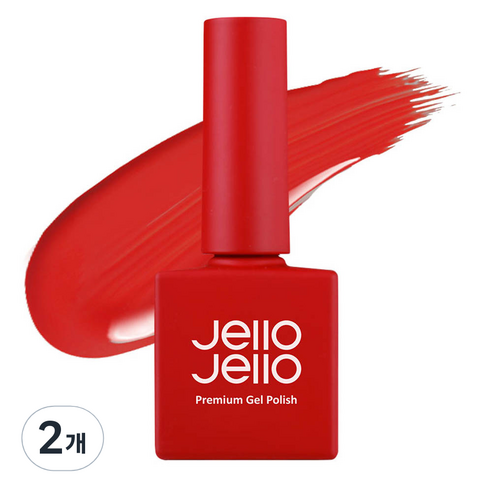 젤로젤로 프리미엄 젤 폴리쉬 10ml, JC-09 트루레드, 2개