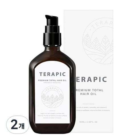 테라픽 프리미엄 토탈 헤어오일, 100ml, 2개