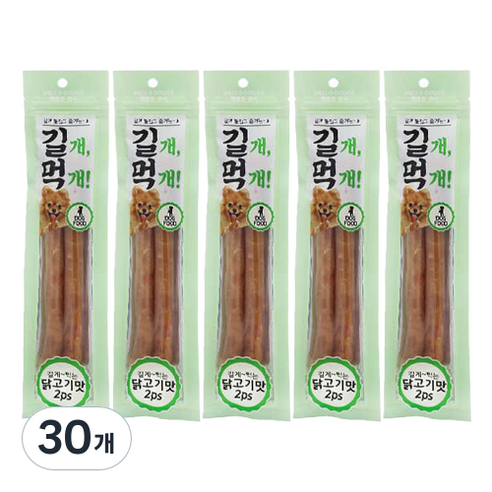 참좋은간식 길개먹개 강아지 간식 2p, 닭고기맛, 30개