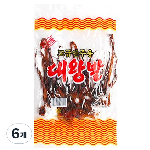 삼호식품 대왕발 조미오징어, 35g, 6개