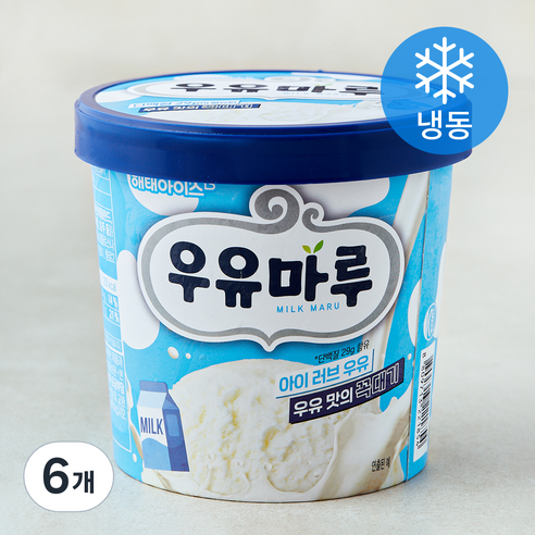 해태 우유마루 (냉동), 660ml, 1개입, 6개