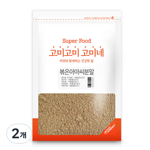 고미네 볶은아마씨분말, 600g, 2개