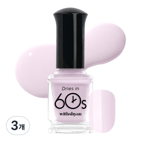 위드샨 60초 매니큐어 9ml, M136 플라워버드, 3개