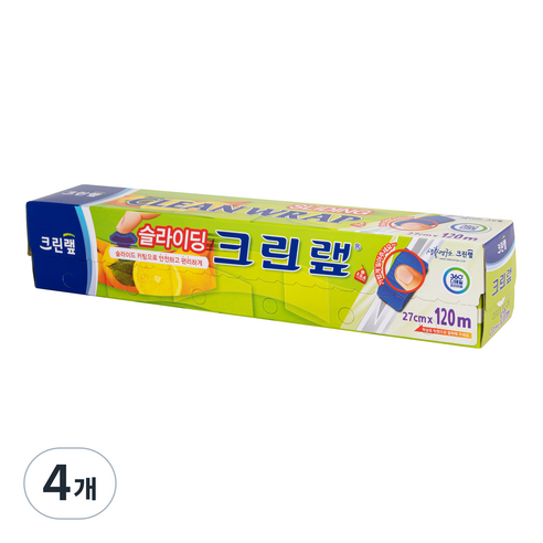 크린랲 슬라이딩 랩, 4개, 120m