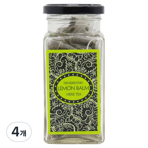 더허브스토리 허브차 레몬밤 삼각티백, 1g, 4개, 15개입
