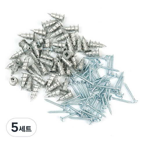 지오비즈 석고보드 천공 앙카 50p + 십자 피스 50p 세트, 5세트