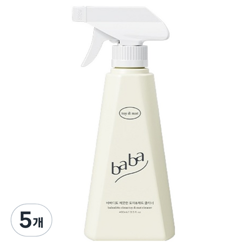 바바디토 깨끗한 토이 앤 매트 클리너, 400ml, 5개